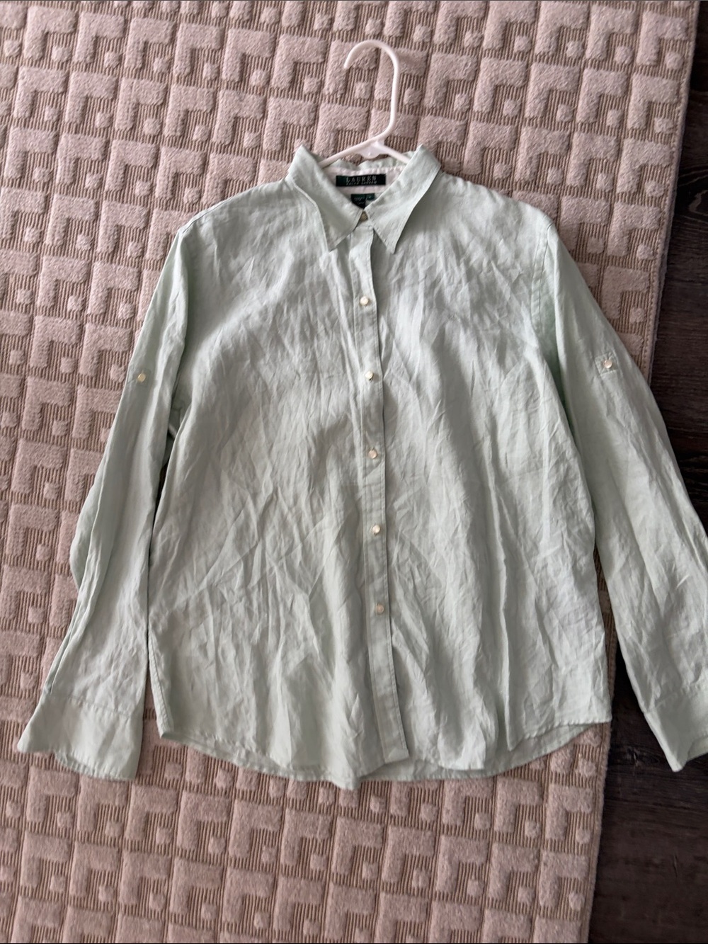 Ralph Lauren Pale Green Button-Down Shirt